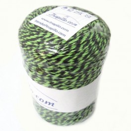 Twisted cotton nº25- Black and Green