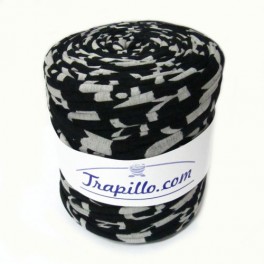 T- Shirt Yarn 21- Print Black and Gray T- Shirt Yarn 21- Print Black and Gray
